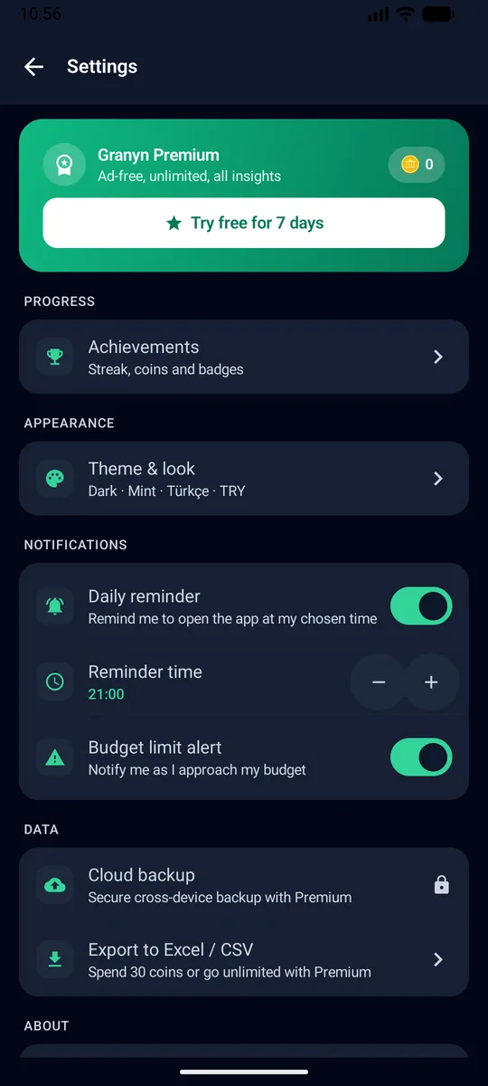 Granyn screenshot 2