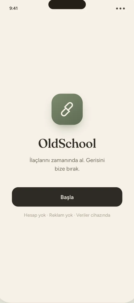 OldSchool app screen